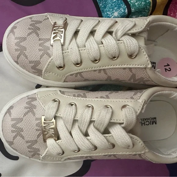 Michael Kors Kids' Cream Sneakers - Picture 6 of 8
